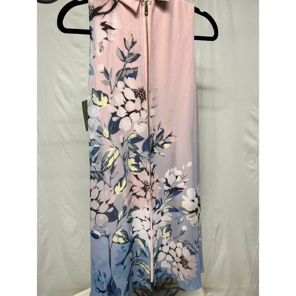 Vince Camuto Pink Floral Knee Length Dress - Picture 4 of 5